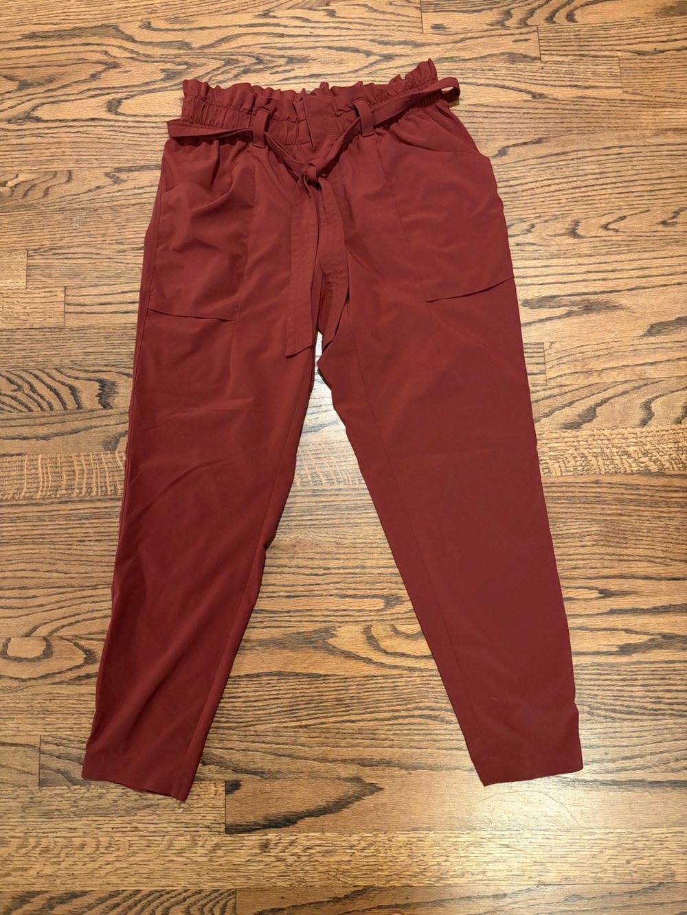 Athleta women’s Tapered Pants - Deep Brick Red